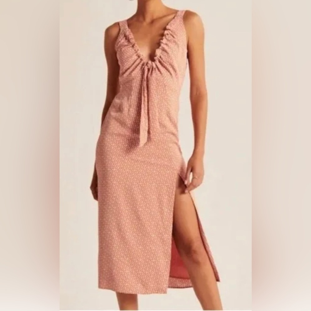 Abercrombie & Fitch Cinch Front Slip
Midi Dress XL
